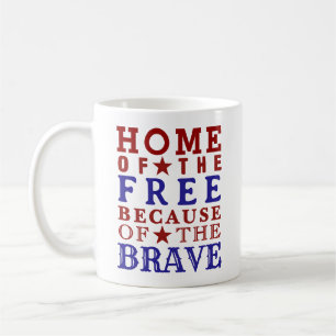Red White Blue Fourth Of July Coffee Mug