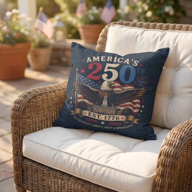 Red White Blue Fourth Of July Cushion (Creator Uploaded)