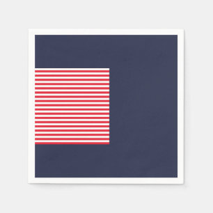 Red White & Blue Fun Patriotic Celebration Napkin