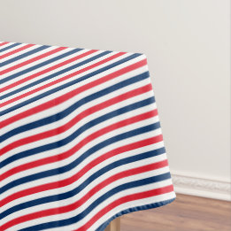 Red White & Blue Fun Patriotic Celebration Tablecloth