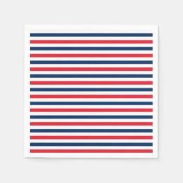 Red White & Blue Fun Patriotic Freedom Celebration Napkin