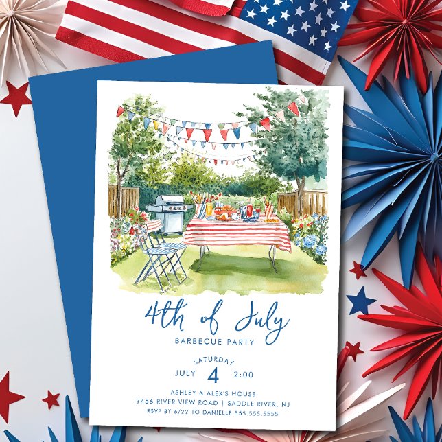 Red, White & Blue Gathering Invitation (Creator Uploaded)
