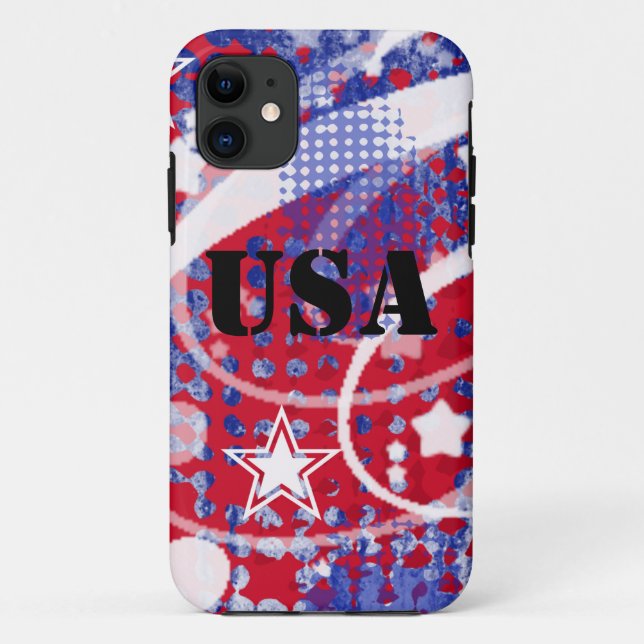 Red, White & Blue Glory Personalised Case-Mate iPhone Case (Back)