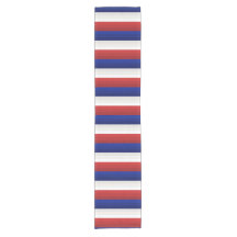 Red White Blue Gradient Stripes Tablecloth