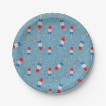 Red White Blue Ice Pops With Stars-Summer Party