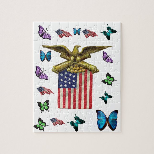Red White & Blue Jigsaw Puzzle (Vertical)