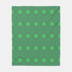 Red White Blue Kaleidoscope Tree Christmas Blanket