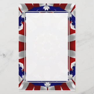 Red, White & Blue Kali Stationery