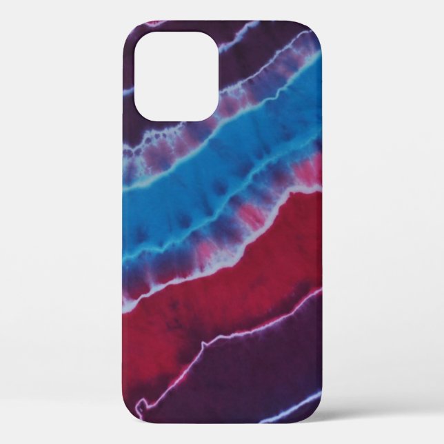 Red White & Blue Layers Tie Dye Case-Mate iPhone Case (Back)