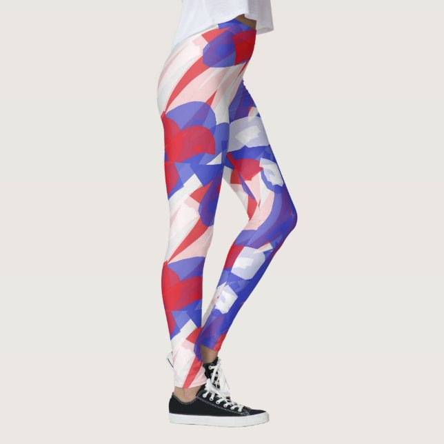 Red White Blue Leggings  (Right)