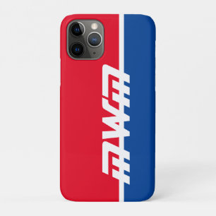 Red White Blue Monogram Cell Phone Case