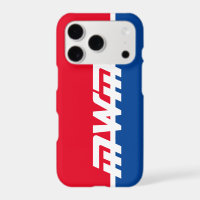 Red White Blue Monogram Cell Phone Case