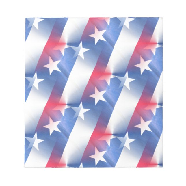 red white blue notepad (Front)