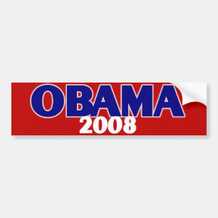 Red, White, Blue Obama 2008 Bumper Sticker
