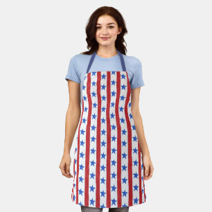 Red White & Blue Patriotic Apron