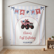 Red White & Blue Patriotic Birthday