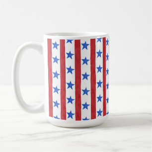 Red White & Blue Patriotic Coffee Mug