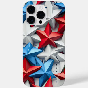 RED WHITE BLUE PATRIOTIC USA STARS Case-Mate iPhone 14 PRO MAX CASE