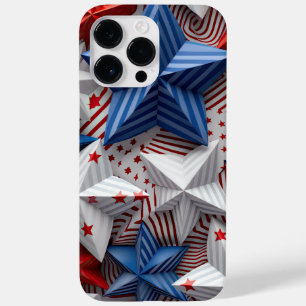 RED WHITE BLUE PATRIOTIC USA STARS Case-Mate iPhone 14 PRO MAX CASE