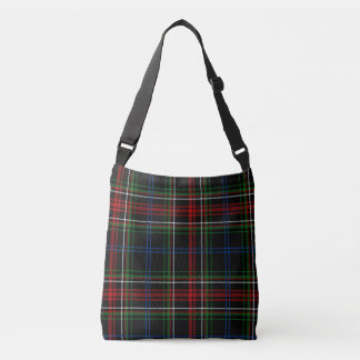 Red White Blue Plaid Tartan Buffalo Pattern  Crossbody Bag