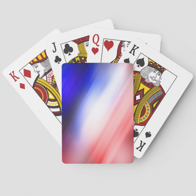 Red white blue playing cards (Back)