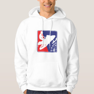 red-White-Blue-Sled-zazzle Hoodie