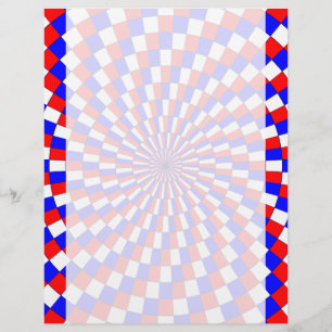 Red White Blue Spiral by Kenneth Yoncich