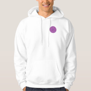 Red White Blue Spiral by Kenneth Yoncich Hoodie
