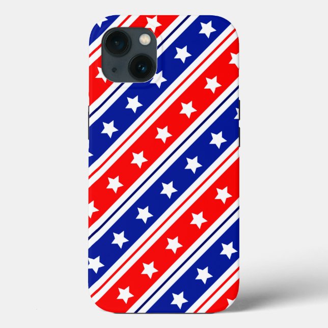 Red White Blue Stars and Stripes  Case-Mate iPhone Case (Back)