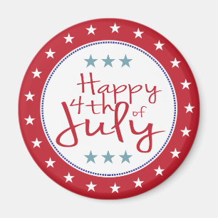 Red White & Blue Stars and Stripes Magnet