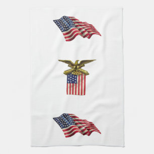 Red White & Blue Tea Towel
