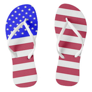 Red, White & Blue Thongs