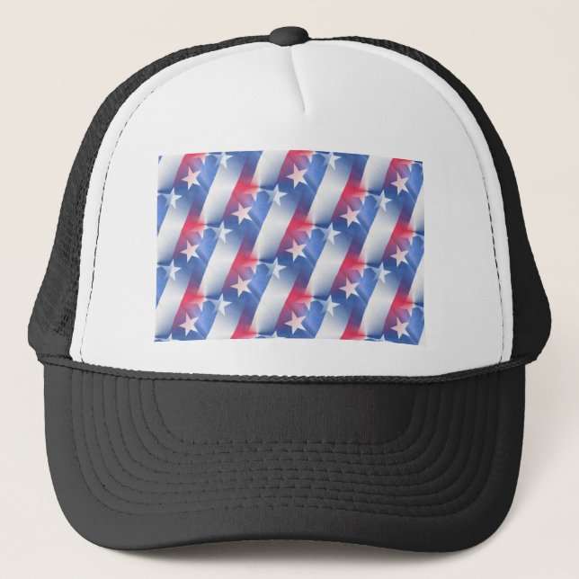 red white blue trucker hat (Front)