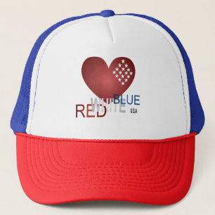Red, White, Blue Trucker Hat