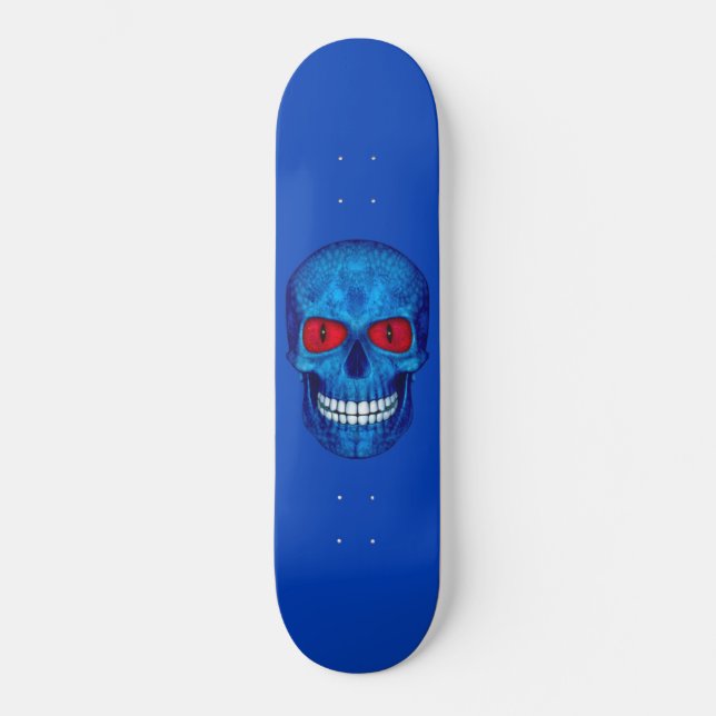 Red White Blue USA Zombie Skull Skateboard (Front)