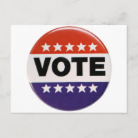 Red White & Blue Vote Design
