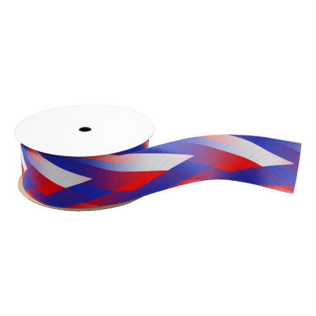 Red,White, Blue Weave Grosgrain Ribbon (Spool)
