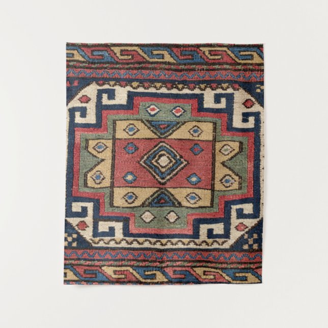 Red White Blue Western Lone Star Dallas  Tapestry (Front)