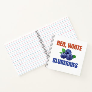 Red, White & Blueberries Notebook
