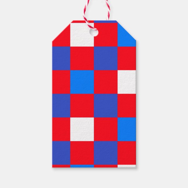 Red, White & Bold – 4th of July Gift Tag (Front)