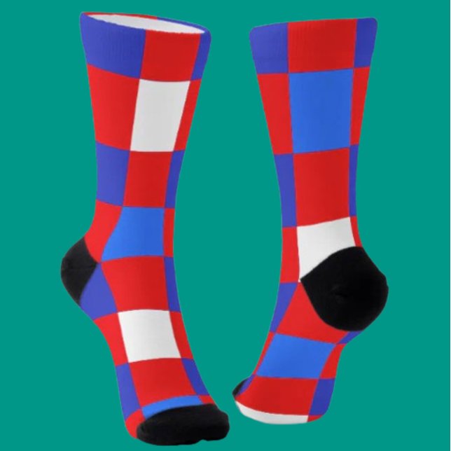 Red, White & Bold – Patriotic Crew Socks (Creator Uploaded)