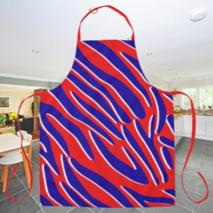 Red, White & Bold   Tiger Stripe Apron