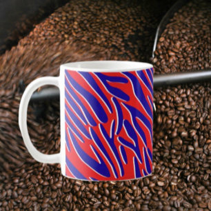 Red, White & Bold Tiger Stripe Classic Mug