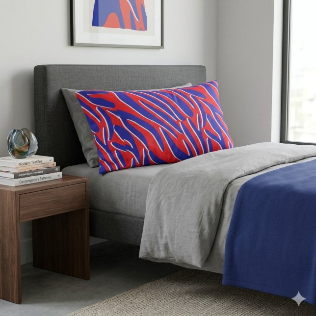 Red, White & Bold | Tiger Stripe Pillowcase (Creator Uploaded)
