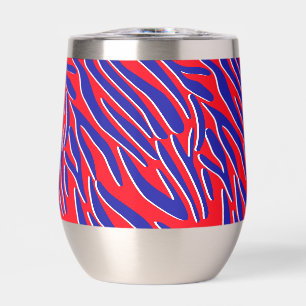 Red, White & Bold   Tiger Stripe Stemless