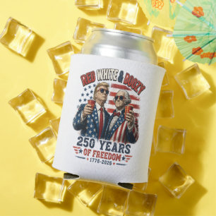 Red White Boozy Trump George Washington 250 Can Cooler