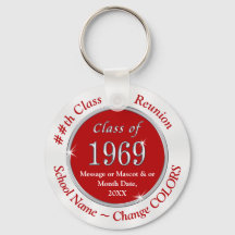 Red White Cheap Class of 1969 Gifts, Personalised