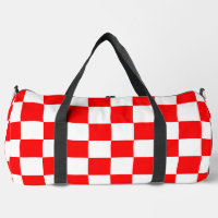 Red White Chequered Check Pattern
