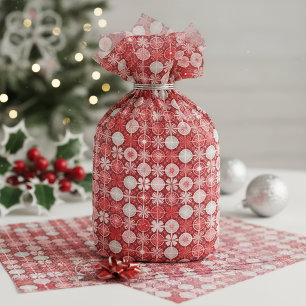 Red White Christmas Candy Pattern#13 ID1009 Tissue Paper