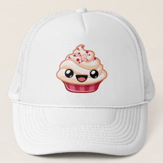 Red/White Cupcake - Happy Jump Trucker Hat
